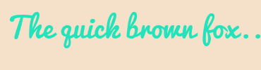 Image with Font Color 22E3BB and Background Color F5E1C9